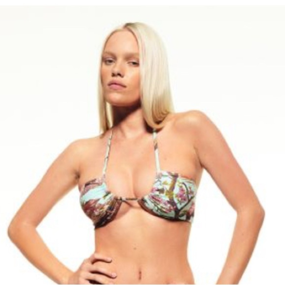 Skims x Roberto Cavalli Halter Bikini Top and Scoop Bottom Size XL - Picture 8 of 8